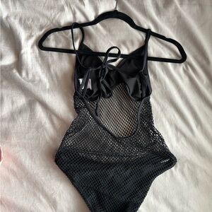 Xhilaration Black Mesh Swimwear